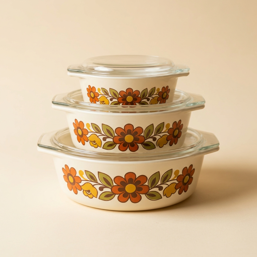Pyrex Floral Casserole Set